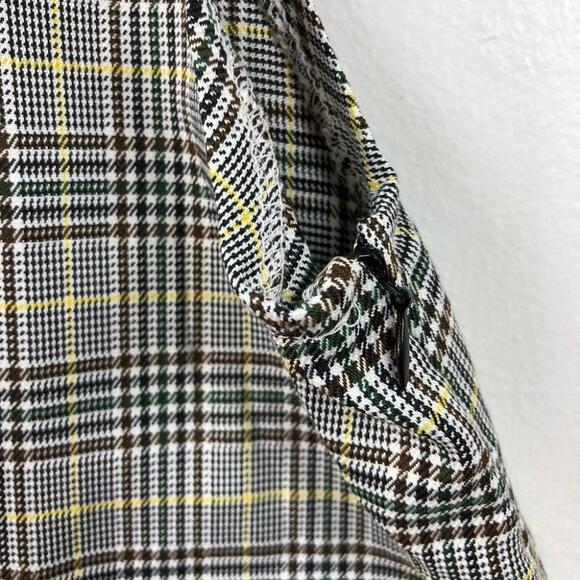 Japna Plaid Overall Mini Dress - Small - Picture 3 of 4